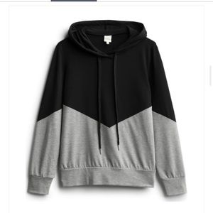 Kayleigh Joanna Chevron Hooded Knit Top